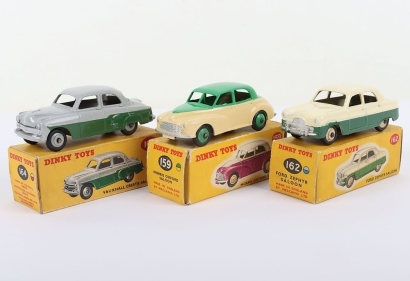 Three Boxed Dinky Toys British Cars