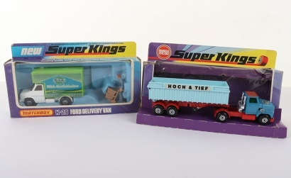Matchbox Super Kings K-18 Ford LTS Articulated Tipper German Export Hoch & Tief""