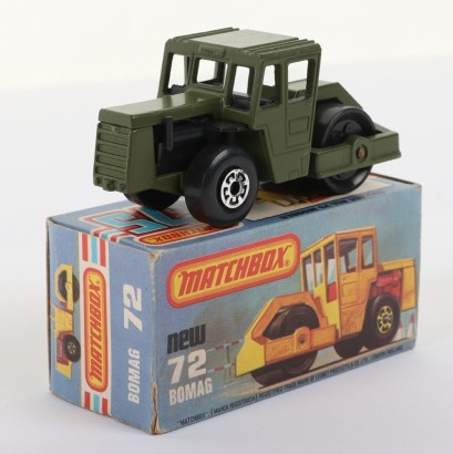 Matchbox Superfast MB-72c Bomag Road Roller Factory Pre Production Colour Trial