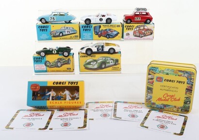 Five Corgi Toys Model Club Models