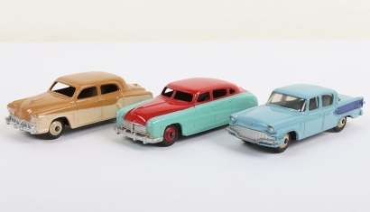 Three Unboxed Vintage Dinky Toys USA Cars,