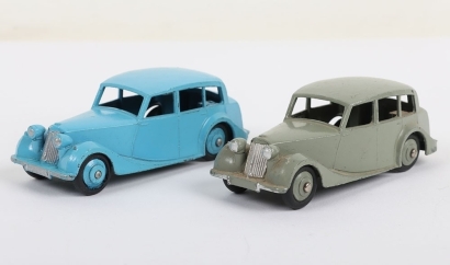 Two Vintage Dinky Toys 40b Triumph 1800 Saloons