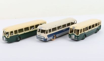 Three Vintage French Dinky Toys Buses