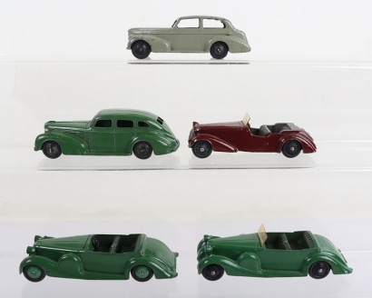 Three Vintage Dinky Toys Post War 38 Series Cars