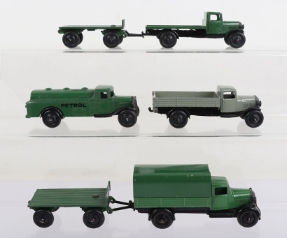 Four Post War Dinky Toys Wagons
