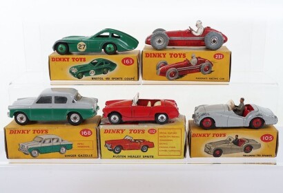 Five Boxed Vintage Dinky Toy Cars