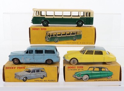 Three Boxed Vintage French Dinky Toys