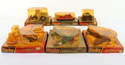 Six Vintage Bubble Pack Dinky Toys