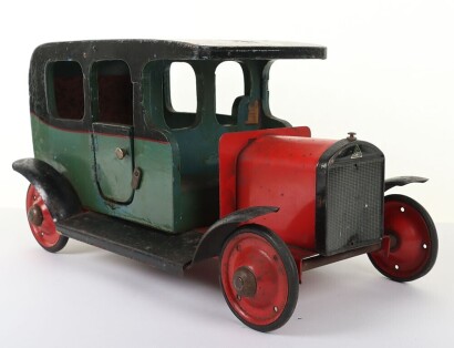 A rare Lines Bros wooden and metal Taxi cab, circa 1930,
