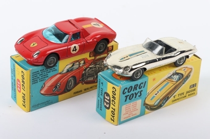 Two Vintage Boxed Corgi Le Mans Racing Cars