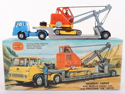 Vintage Corgi Major Toys Gift Set No 27 Bedford Machinery Carrier and Priestman Shovel