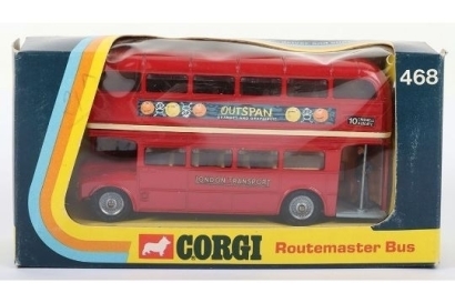 Vintage Corgi Toys 468 London Transport Routemaster Bus, circa 1973
