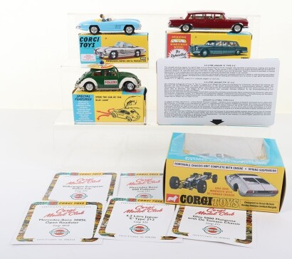 Five Boxed Corgi Toys Model Club Models