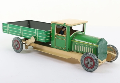 A Wells-Brimtoy (England) Tinplate Four-wheeled Tipper Truck - 3