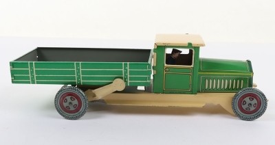 A Wells-Brimtoy (England) Tinplate Four-wheeled Tipper Truck - 4
