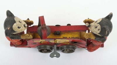 Wells-Brimtoy Tinplate Mickey Mouse Handcar - 8