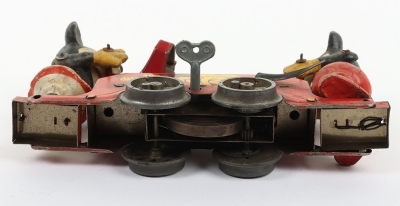 Wells-Brimtoy Tinplate Mickey Mouse Handcar - 9