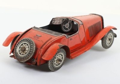 Mettoy (Gt.Britain) MG Open Tourer Tinplate Car - 5