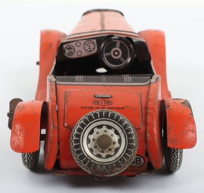 Mettoy (Gt.Britain) MG Open Tourer Tinplate Car - 7