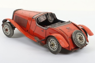 Mettoy (Gt.Britain) MG Open Tourer Tinplate Car - 8