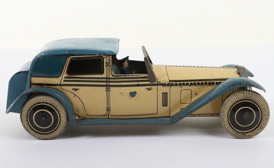 Wells (England) Rolls Royce Coupe clockwork Tinplate car - 4