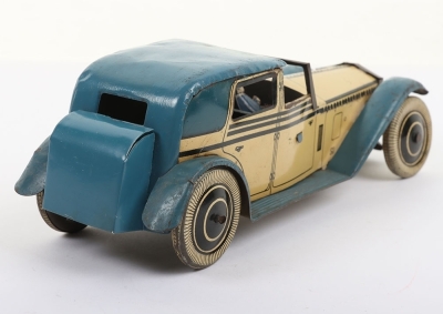 Wells (England) Rolls Royce Coupe clockwork Tinplate car - 5
