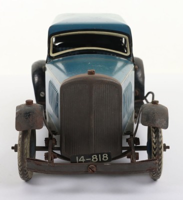 Scarce Pre-War Burnett, Ubilda Clockwork Tinplate car - 2