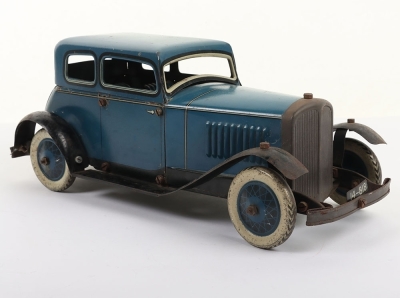 Scarce Pre-War Burnett, Ubilda Clockwork Tinplate car - 3