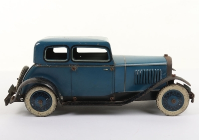 Scarce Pre-War Burnett, Ubilda Clockwork Tinplate car - 4