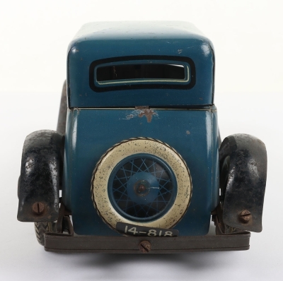 Scarce Pre-War Burnett, Ubilda Clockwork Tinplate car - 6