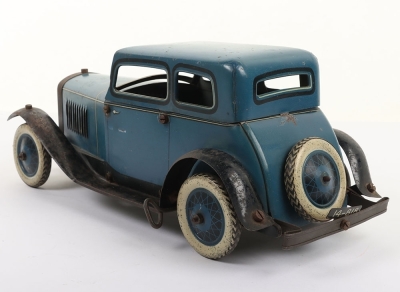 Scarce Pre-War Burnett, Ubilda Clockwork Tinplate car - 7
