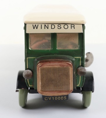 Chad Valley Aluminium Clockwork Green Line Single Decker Bus - 2