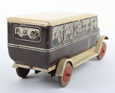 Wells (British Made) Pre-War Tinplate Single Decker Bus - 5