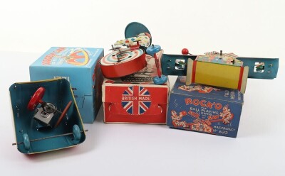 Three boxed clockwork tinplate performing Clown Toys, English 1950s, - 3