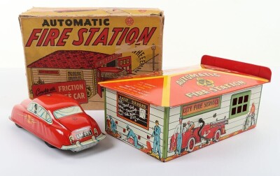 Marx (British) boxed Automatic Fire Station, 1950s, - 3