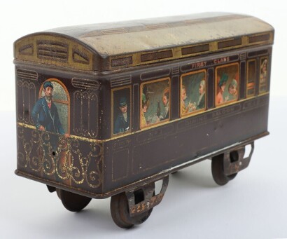 Scarce W&R Jacob & Co Ltd Railway Passenger coach Biscuit tin, circa 1910,