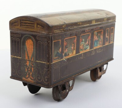 Scarce W&R Jacob & Co Ltd Railway Passenger coach Biscuit tin, circa 1910, - 5