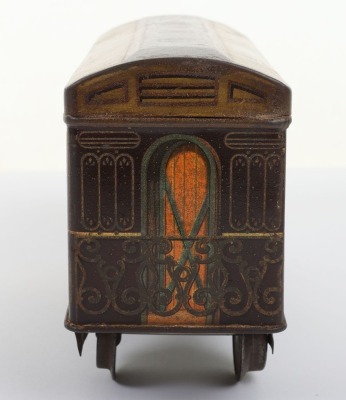 Scarce W&R Jacob & Co Ltd Railway Passenger coach Biscuit tin, circa 1910, - 6