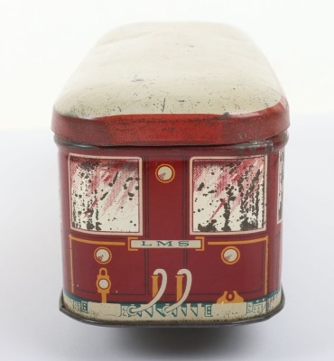 Scarce tinplate LMS Railcar Biscuit tin, British 1920s, - 4