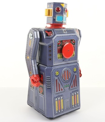 Rare boxed Masudaya Battery Operated Gang of 5 Target Robot 3357, Japanese 1950s, - 6