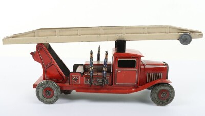 Mettoy tinplate clockwork Fire Engine, 1950s, - 2