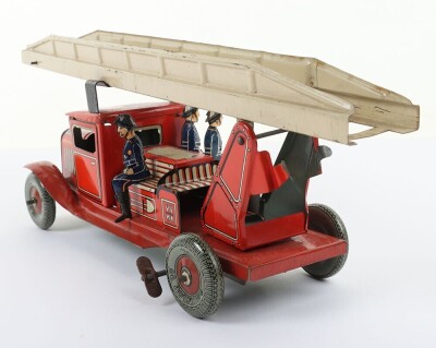 Mettoy tinplate clockwork Fire Engine, 1950s, - 5