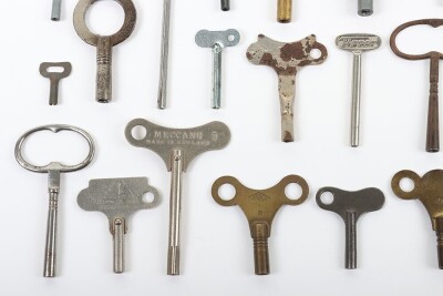 Collection of forty-two Keys for clockwork mechanisms, - 2
