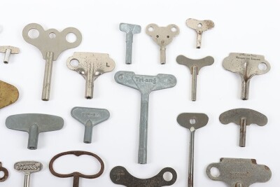 Collection of forty-two Keys for clockwork mechanisms, - 4