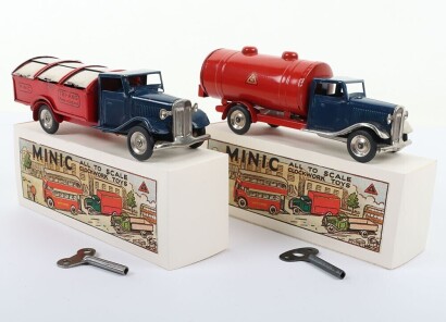 Two Tri-ang Minic Commercial Vehicles, post-war,
