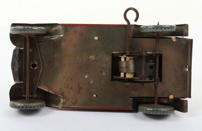 Wells Brimtoy tinplate clockwork Express Transport Delivery van No.68, 1950s, - 7