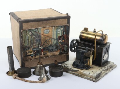 Ernst Plank boxed Steam Engine, German circa 1905,