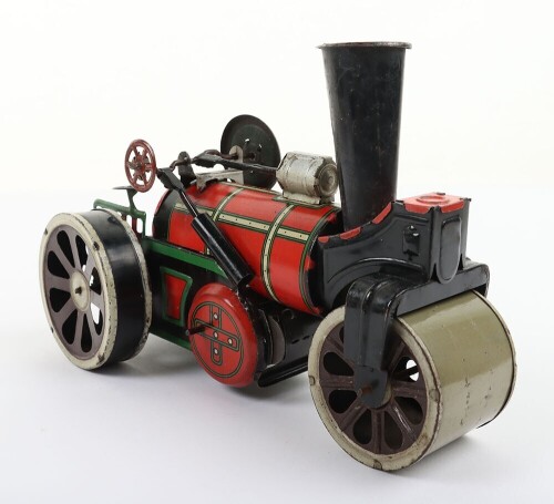 Orobr tinplate clockwork Road Roller, German circa 1910,