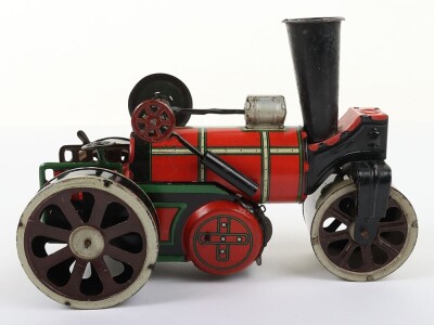 Orobr tinplate clockwork Road Roller, German circa 1910, - 2
