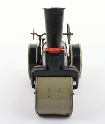 Orobr tinplate clockwork Road Roller, German circa 1910, - 3